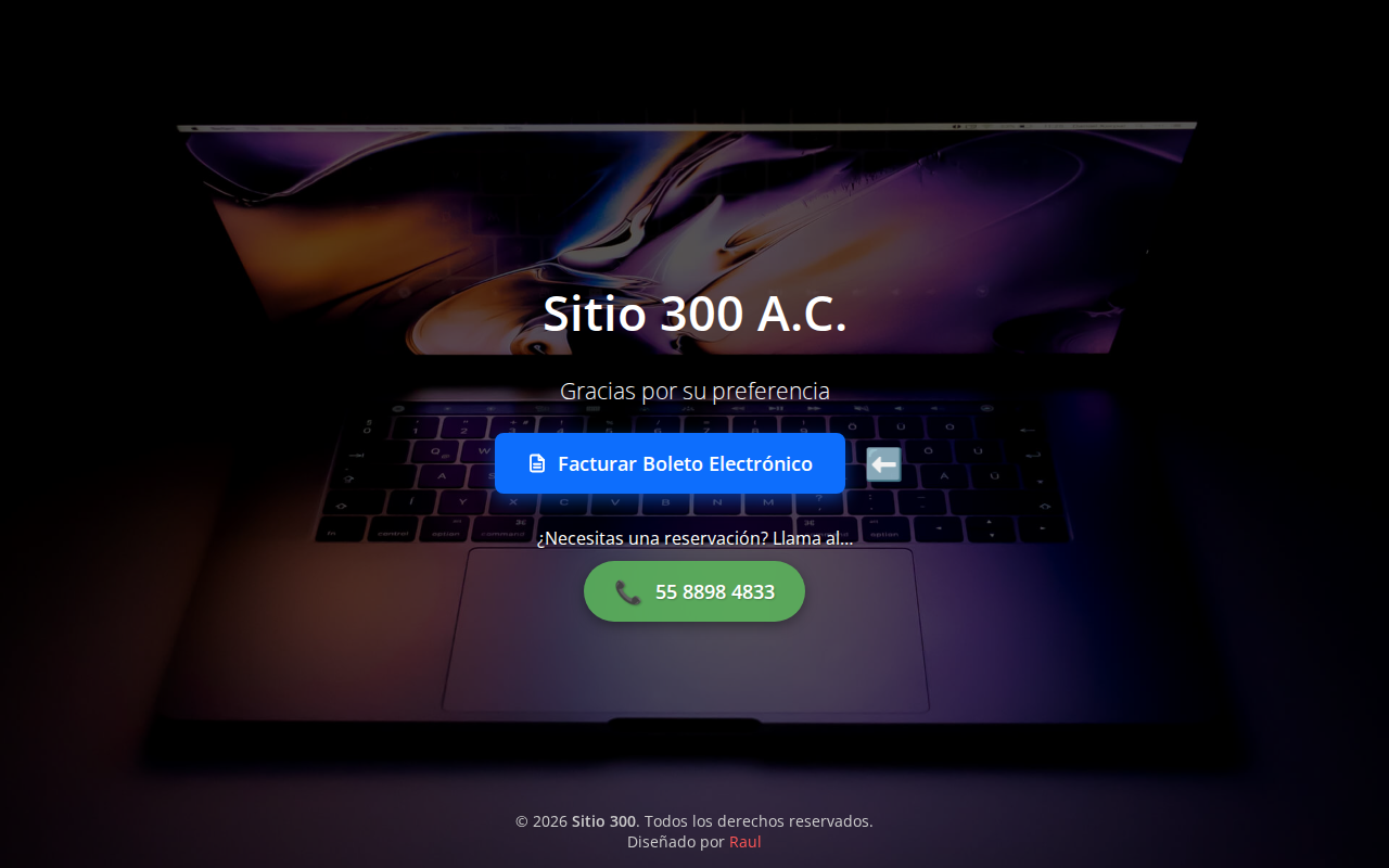 Portal de facturación de Sitio 300